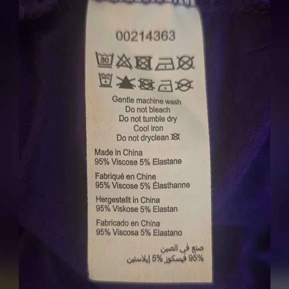 Evans Purple Drape Tunic Flowy Top Plus Size Short Sleeve 26/28 - Picture 4 of 4